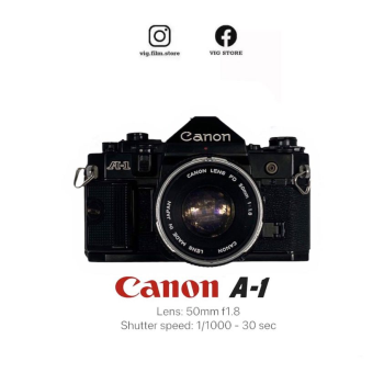 Máy ảnh Canon A1 + Lens FD 50mm f/1.8