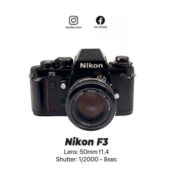 Máy Ảnh Nikon F3 và Lens Nikkor 50mm